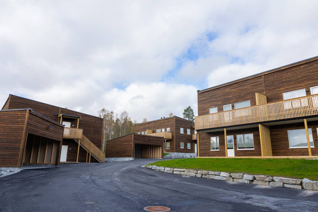 Kirkemo boligfelt ved Setermoen leir i Troms. Boligene ble ferdigstilt høsten 2026 og skal huse forsvarsansatte ved Setermoen. 