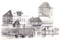 Omkring 1624 fikk tårnet heldekkende tak.