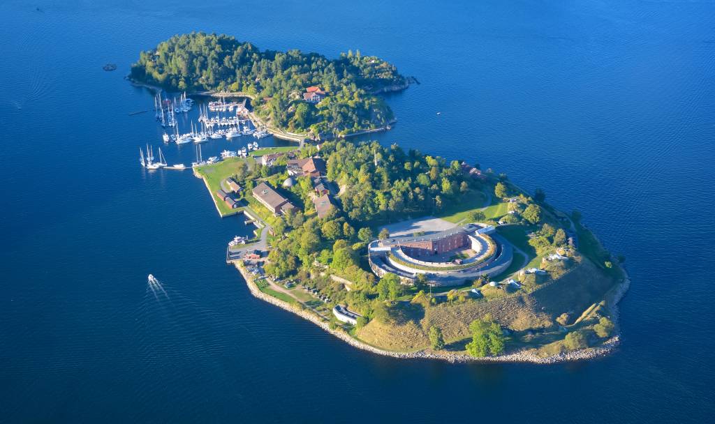 Flyfoto Oscarsborg festning