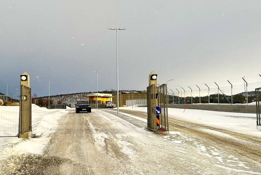 Ny adkomst til Porsangmoen leir. Foto Forsvarsbygg