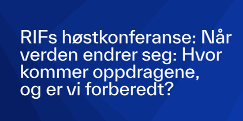 RIF høstkonferanse